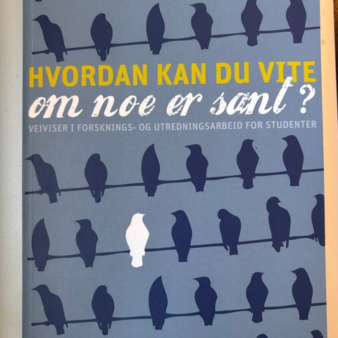 Pensumbok: Hvordan kan du vite om noe er sant? (2012)