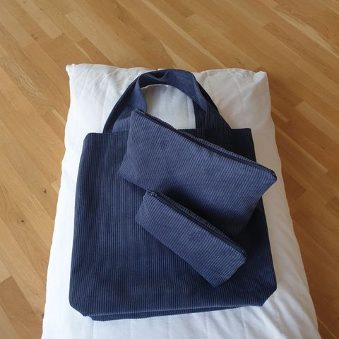 Hjemmesydd 🧵🪡✂️totebag, toalettmappe og sminkepung 🥰