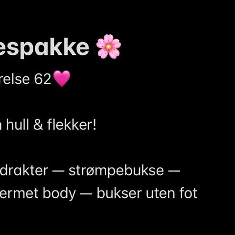 Klespakke🌸 str 62