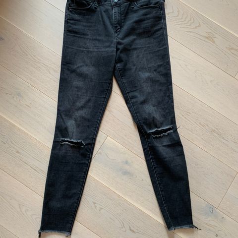 abercrombie bukse, slim fit, i vasket denim W 27