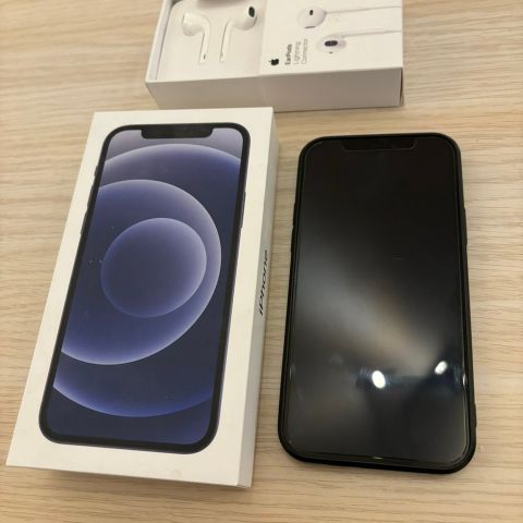 Apple Iphone 12 128GB Black i toppstand