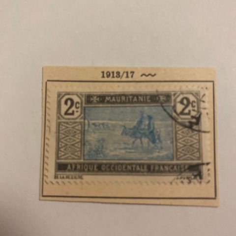 Mauritania 1913 / 17 Fransk Koloni til 1960 Nord-Vest i Afrika Arabisk