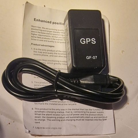 Gps GF-07 Tracking Sim Sd card w/magnets