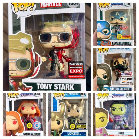 Funko Pop! Marvel Avengers: Infinity War, Endgame, Age of Ultron Mini Collection