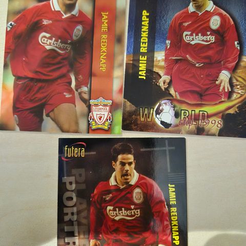 3 stk Jamie Redknapp kort.Liverpool