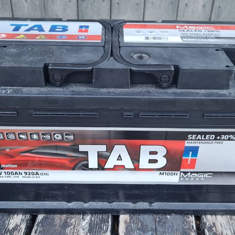 TAB Magic startbatteri 12V 100Ah 920A (starteffekt)