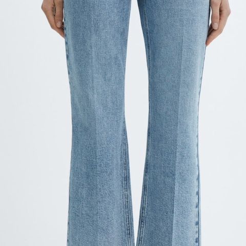 Mango flare cropped jeans