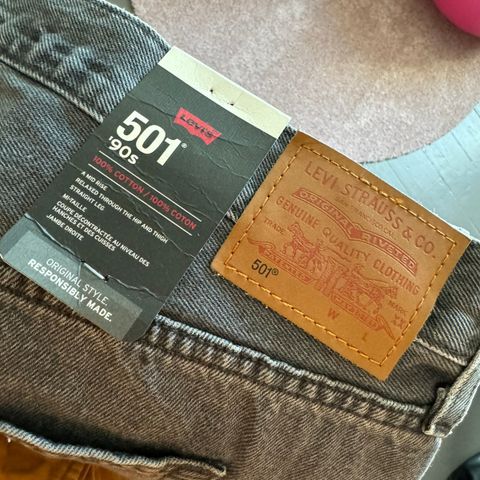 Ubrukt Levis 501 34/32