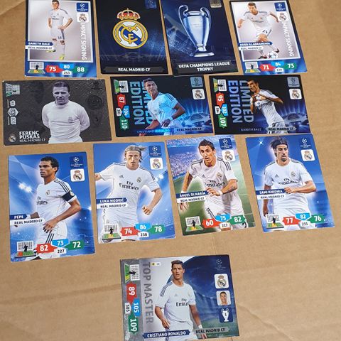 Real Madrid Panini Adrenalyn XL Christiano Ronaldo og fler