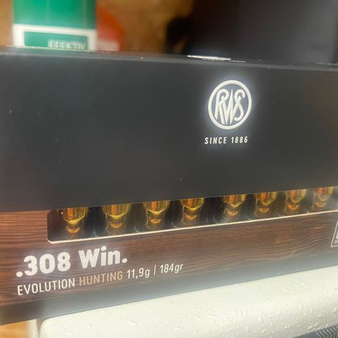 Rifle Ammo - RWS 308 Win Evo 11,9G 184Gr 20pk