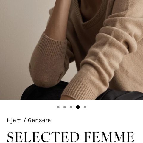 Selected Femme Cashmere genser str M