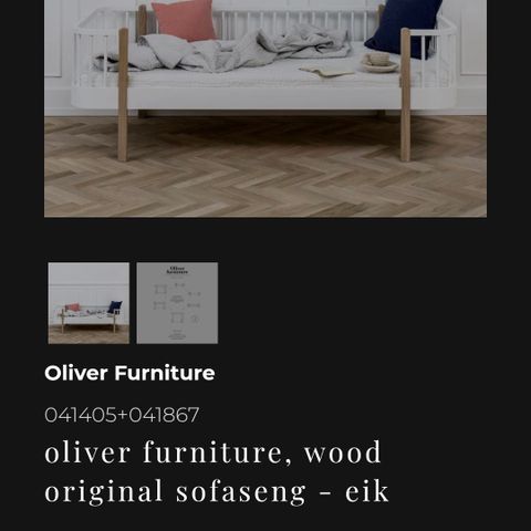 Oliver furniture sofaseng -eik