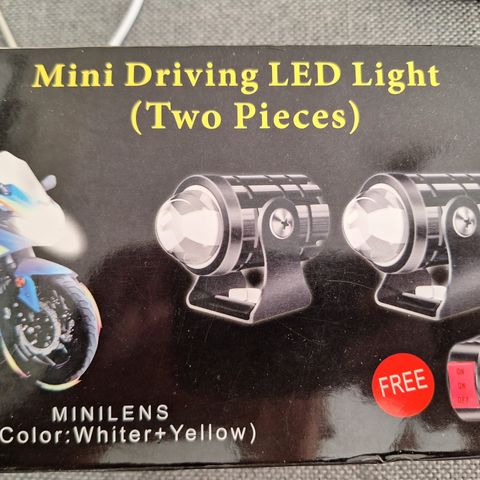 Mini driving led light til MC