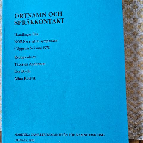 Ortnamn och språkkontakt