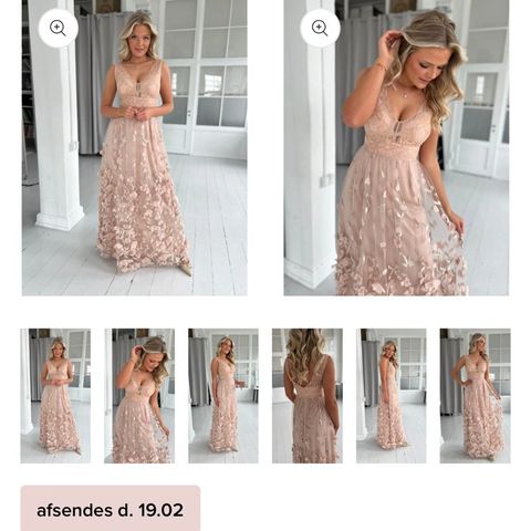 SOKY ROSE LONG TULLE kjole str XL