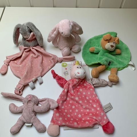 Koseklut, Kosedyr fra My Teddy, Jellycat, Nici,…