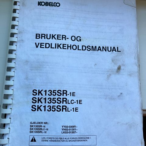 Manual Kobelco 135SR
