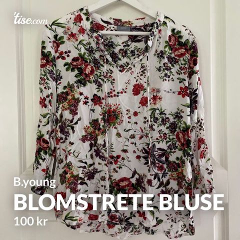 Blomstrete bluse fra B.young