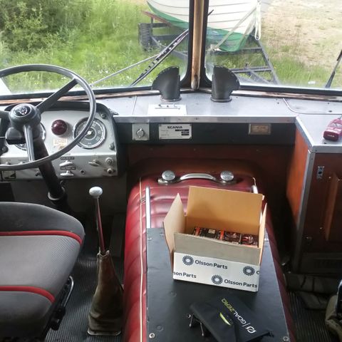 Orginalt bakelitt-ratt Scania Vabis 110/husvogn