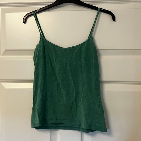 Vintage grønn singlet, strl 36