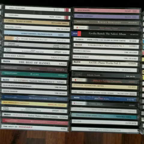 Klassisk cd samling, 90 stk