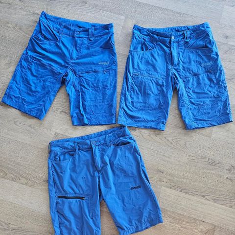 3 stk. Bergans shorts S