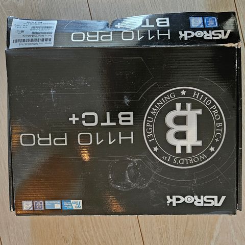 ASROCK H110 PRO BTC+ med CPU/RAM/STD. VIFTE