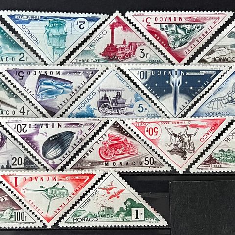 Monaco portomerker 1953-1954 postfrisk
