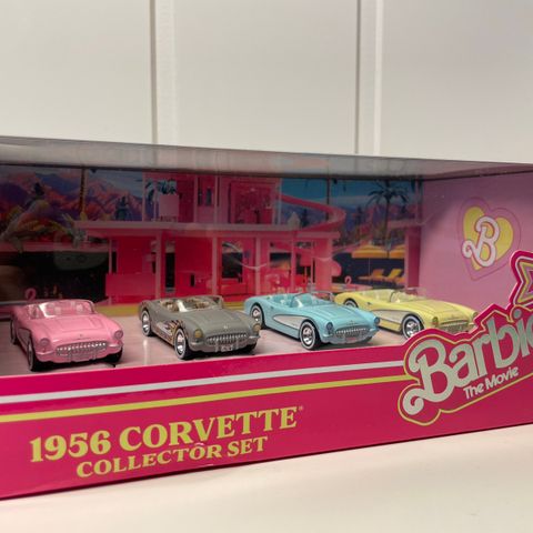 Hot Wheels Collectors Barbie The Movie Corvette 4-Pack