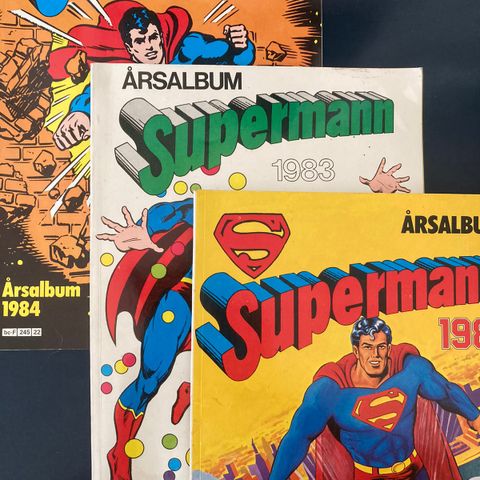 Supermann Album fra 1981, 1983 og 1984