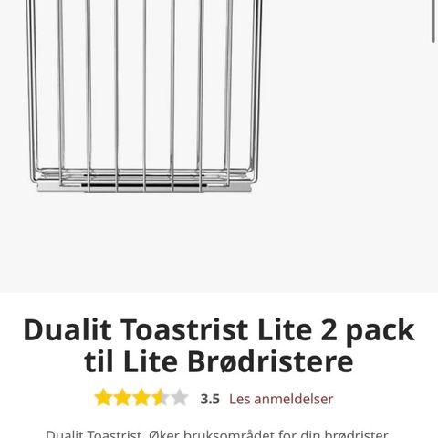Dualit toast holder