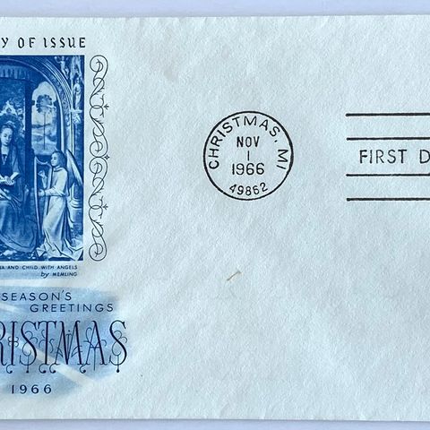 USA 1966 Christmas 1966 SW 1083 FDC