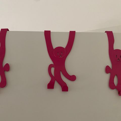 3 gøyale apefigurer som klesknagg, dørknagg til barnerommet 🎈🎈