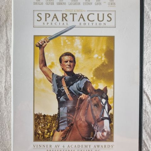 Spartacus 2 Disc DVD Special Edition Uklipt Restaurert Norsk Tekst