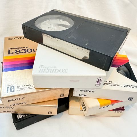 Betamax videoopptakskassetter - Brukte, kjøpes