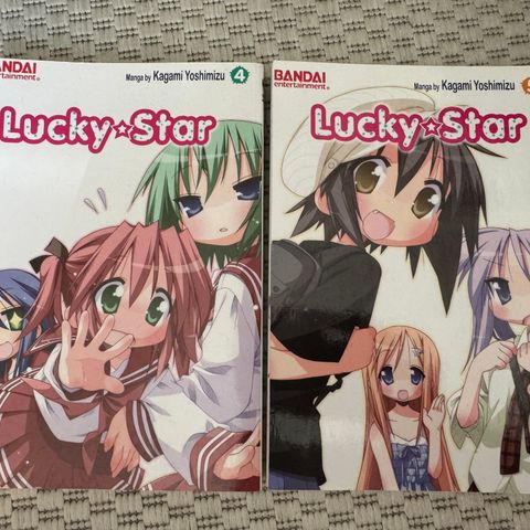 Manga serien Lucky Star, bind 4 og 5, veldig god stand