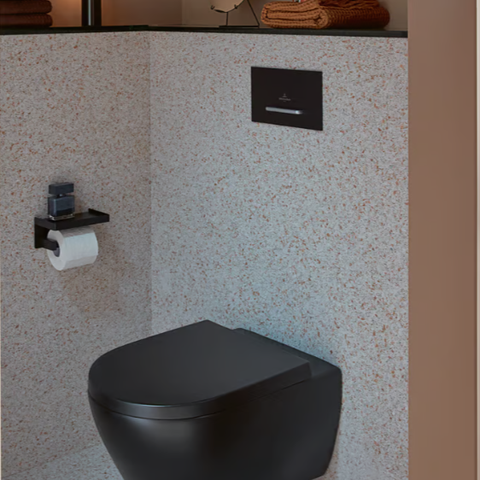 Villeroy & boch subway 3.0 toalettsete m/softclose ebony