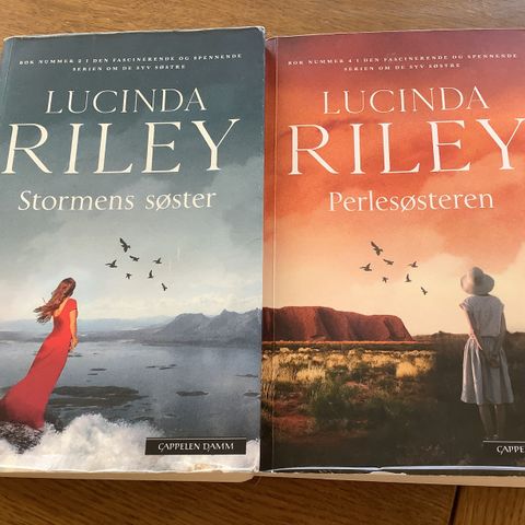 LUCINDA RILEY Stormens søster og  Perlesøsteren  Bok nr. 2-4 helst samlet