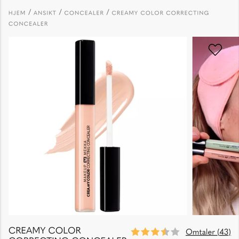 2 peach creamy color correcting concealer