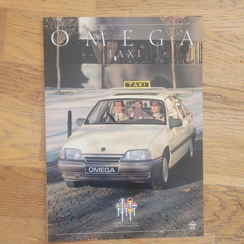 Brosjyre Opel Omega Taxi 1988 (05/87)