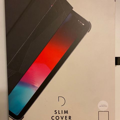 Deksel iPad Pro 11, sort skinn slim cover