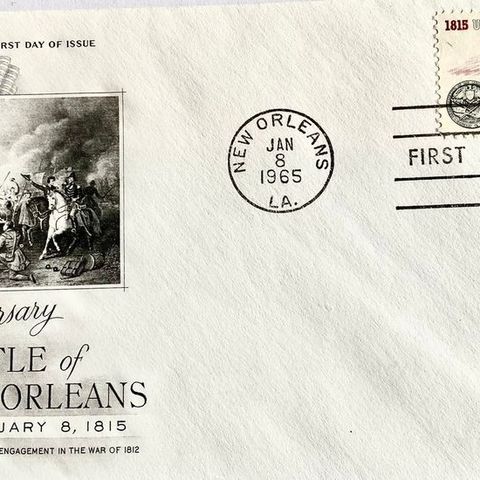 USA 1965 150th  Anniversary Battle of New Orleans  SW 1045 FDC
