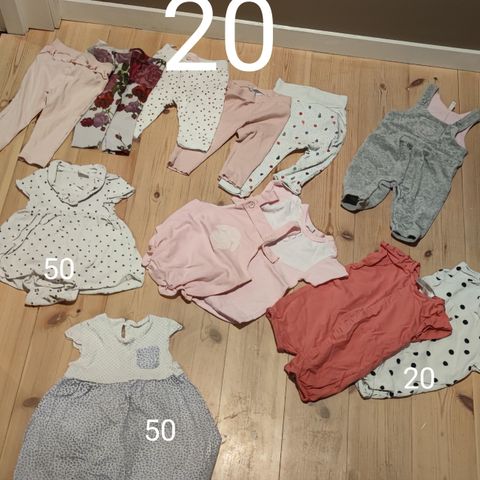 Jente klær 68 - 74 sommer kjøle  h&m og andre