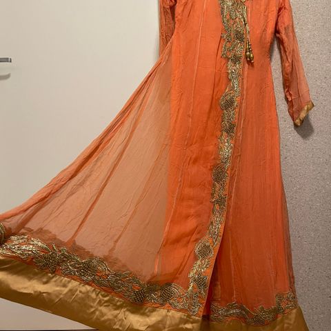 Fest Pakistanske  dame lang kjole str S Helt Ny