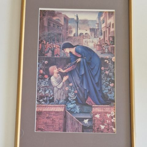 Priorinnens fortelling. Edward Burne Jones. Stort bilde