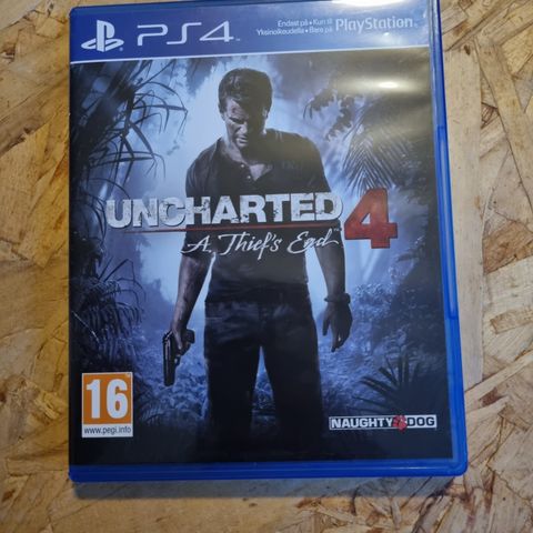 Strøkent PS4 Uncharted 4 A Thiefs End