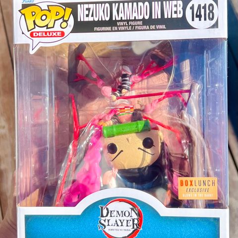 Funko Pop! Nezuko Kamado In Web (Deluxe) (W/ Protector) | Demon Slayer