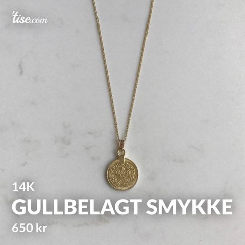 Gullbelagt (14k) smykke