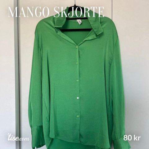 Grønn skjorte fra Mango - som ny!