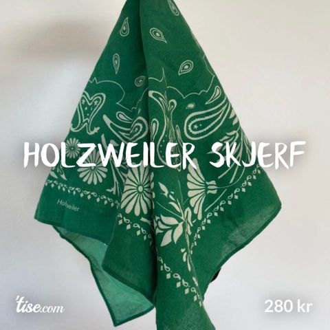 Sjal/skjerf fra Holzweiler 60x60cm